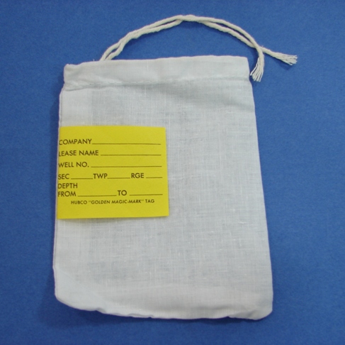 Hubco Sample Bag, 4-1/2  x 6 Cloth Bag With Tie, 100 Protexo Bags Per  Box, Hubco Geological Sample Bags, Hubco Bags